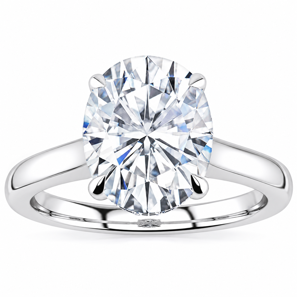 Sadie Lab Grown Diamond Ring — white gold — front view