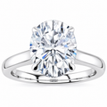 Sadie Lab Grown Diamond Ring — white gold — front view