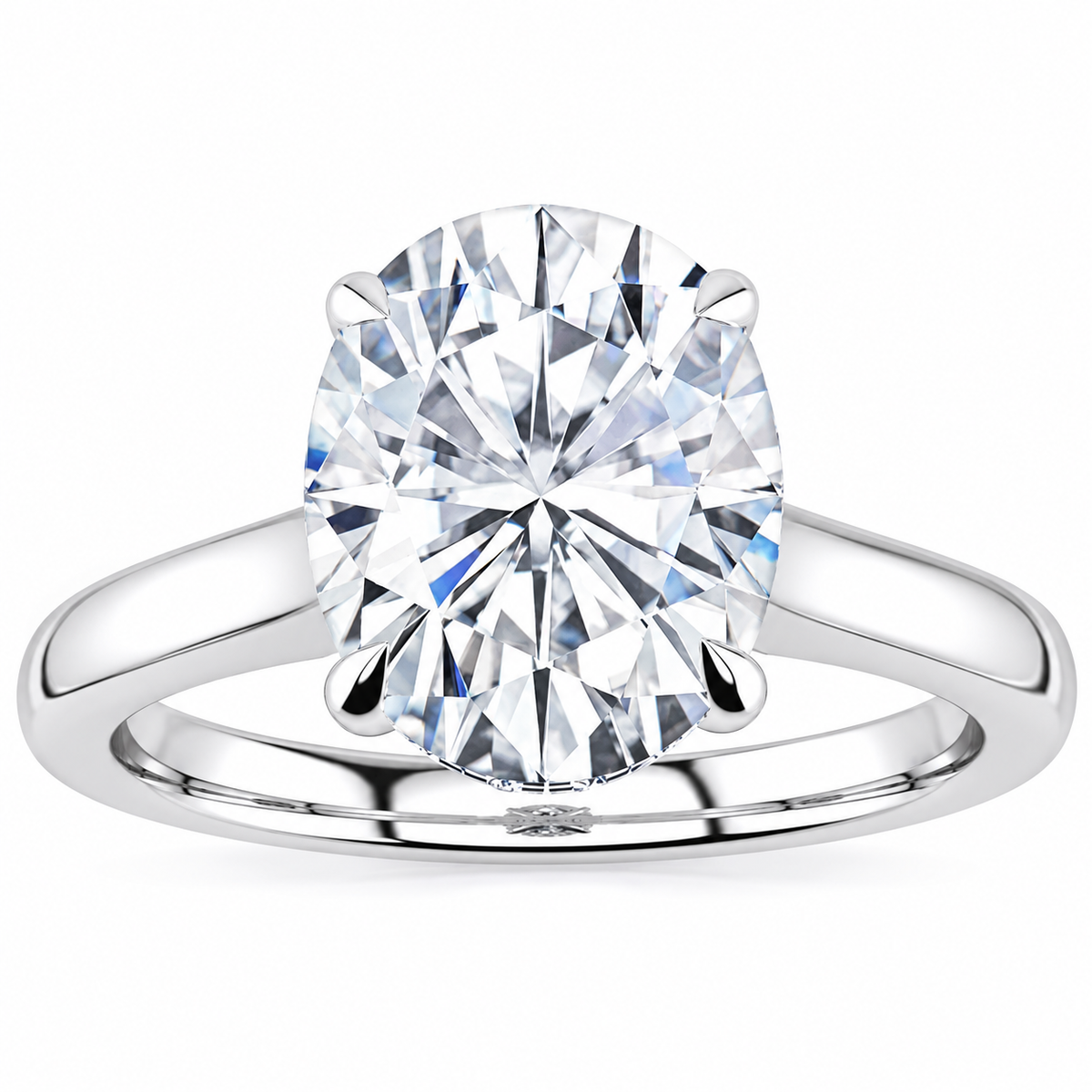 Sadie Lab Grown Diamond Ring — white gold — front view
