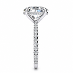 Samantha Lab Grown Diamond Ring — white gold — end view