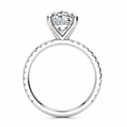 Samantha Lab Grown Diamond Ring — white gold — side view