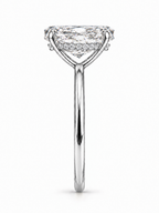 Sammy Lab Grown Diamond Ring AS-R-1197 — radiant — white gold — end view