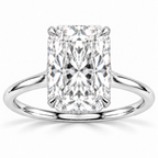 Sammy Lab Grown Diamond Ring AS-R-1197 — radiant — white gold — front view