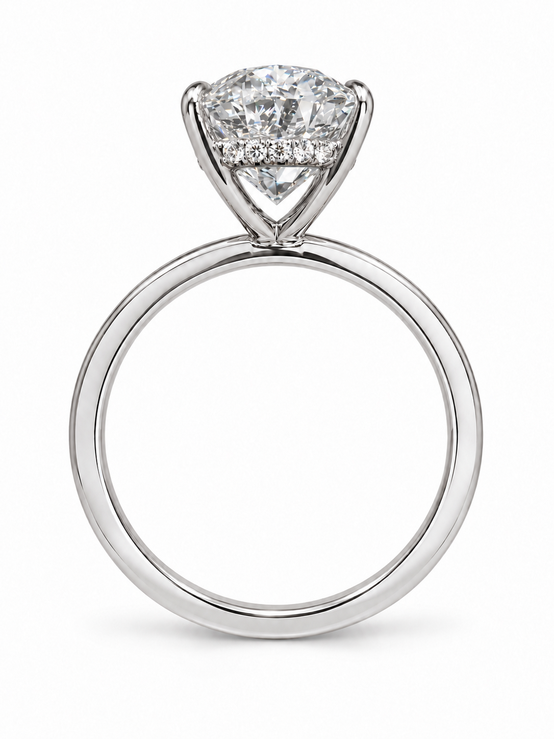 Sammy Lab Grown Diamond Ring AS-R-1197 — white gold — profile view