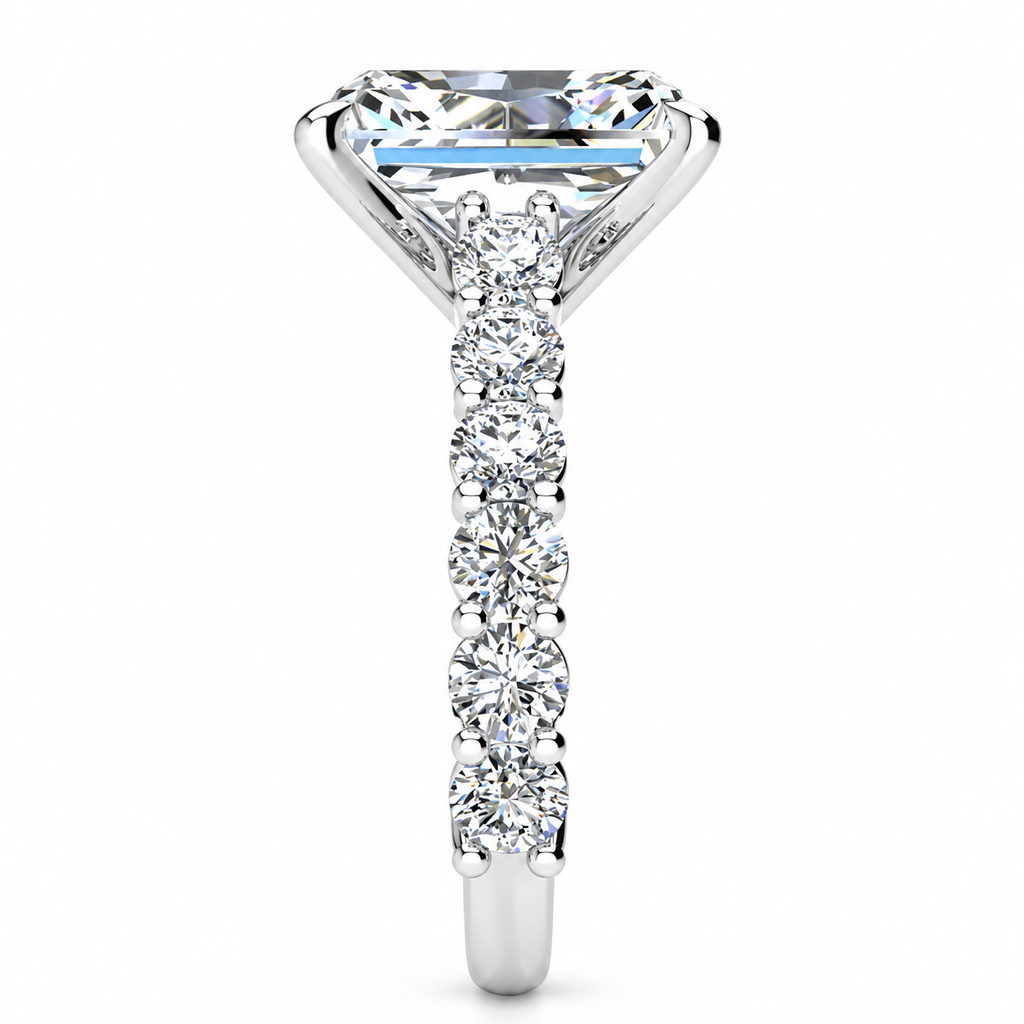 Savannah Lab Grown Diamond Ring — white gold — end view