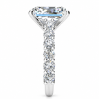 Savannah Lab Grown Diamond Ring — white gold — end view