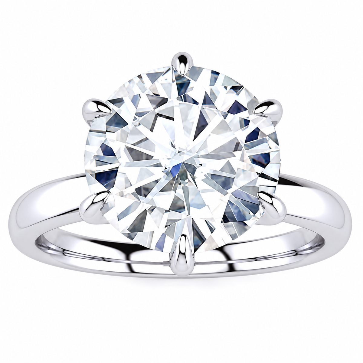 Shannon engagement ring — white gold — front view