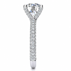 Shaylyn engagement ring — white gold — end view