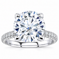 Shaylyn engagement ring — white gold — front view