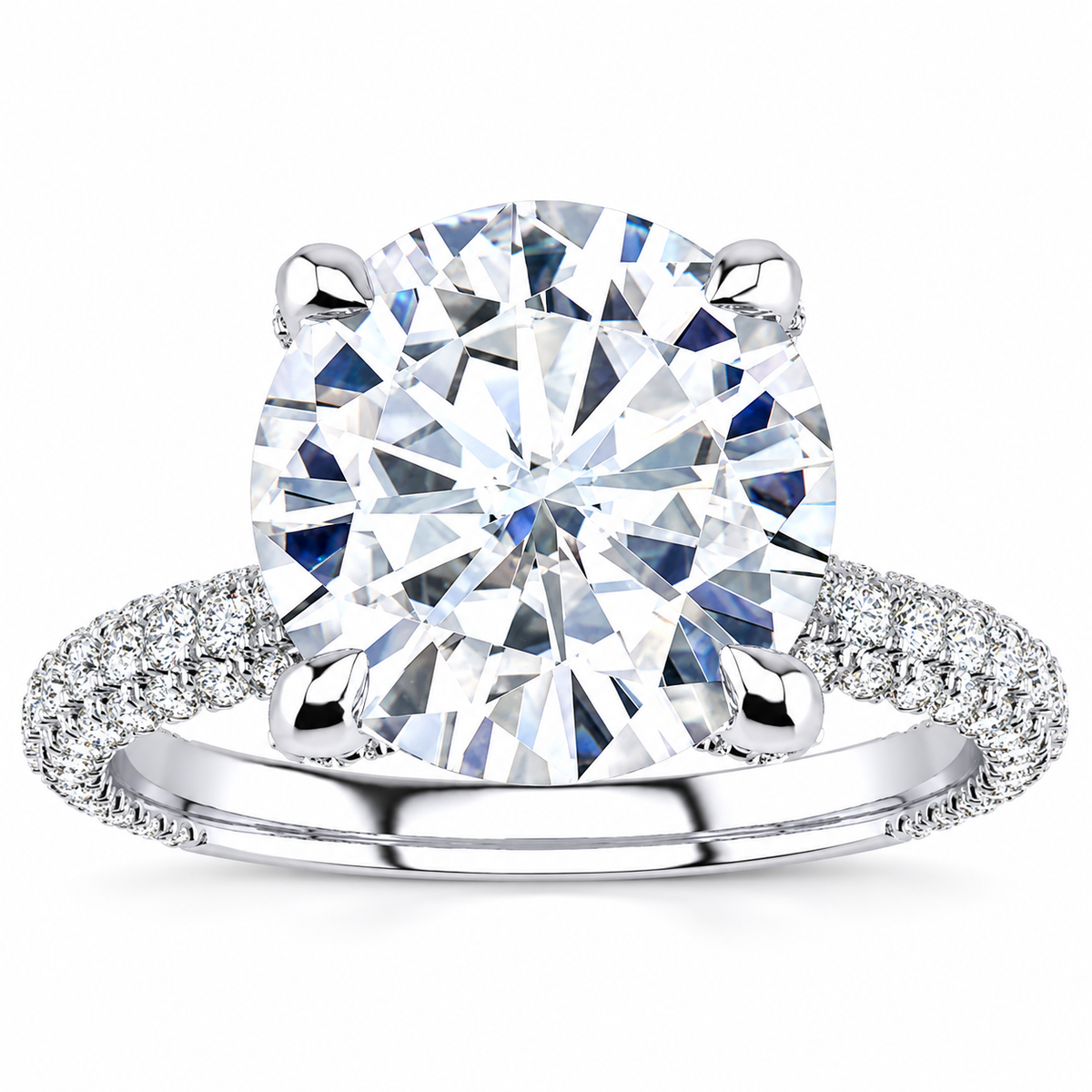 Shaylyn engagement ring — white gold — front view