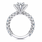 Sheena engagement ring — white gold — side view