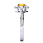 Luna Yellow Citrine Ring
