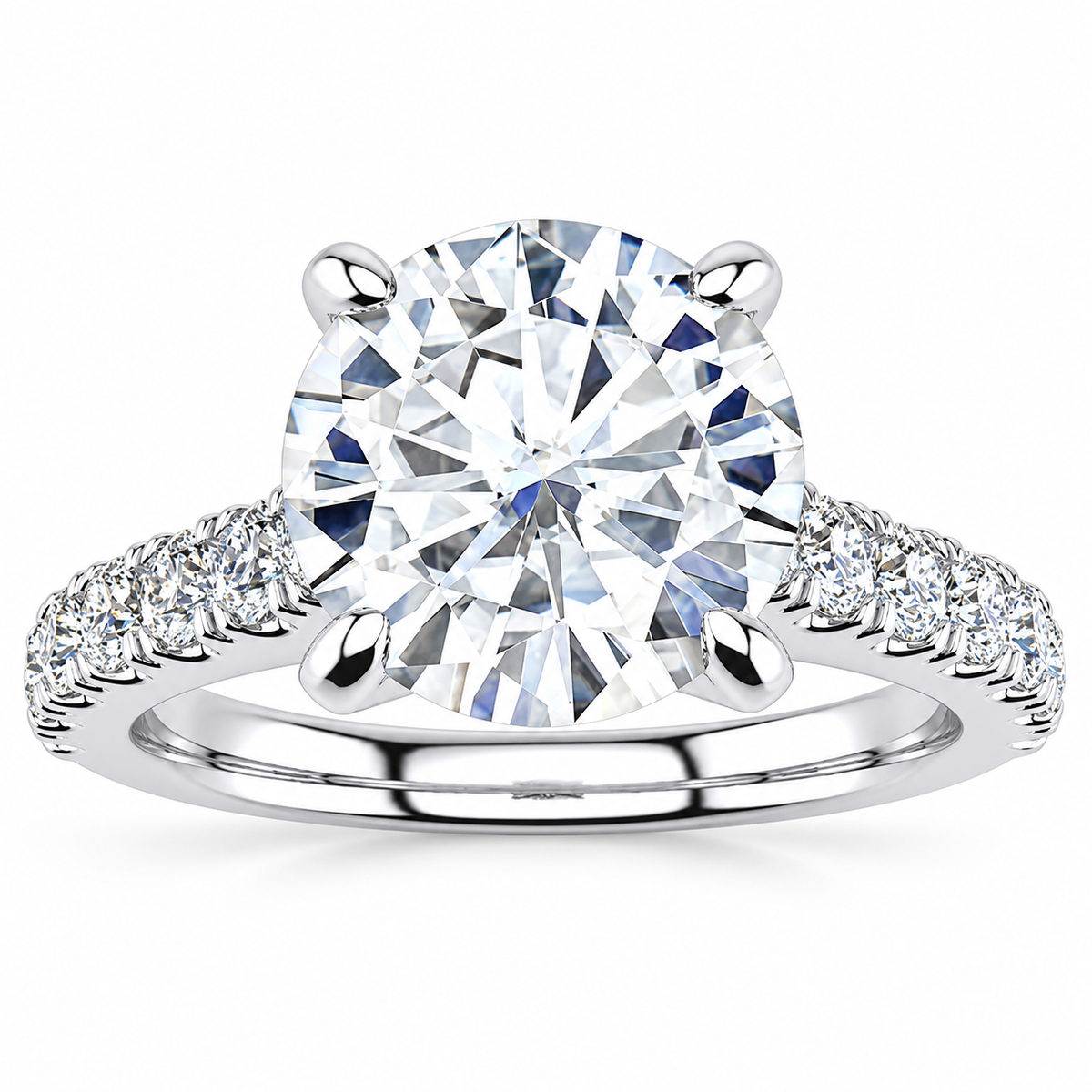 Sophie engagement ring — white gold — front view