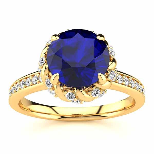 Sultana Blue Sapphire Ring