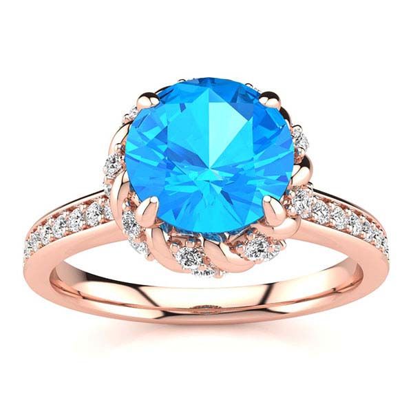 Sultana Blue Topaz Ring