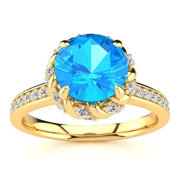 Sultana Blue Topaz Ring
