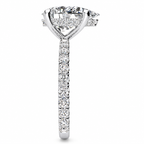 Summer Lab Grown Diamond Ring — white gold — end view