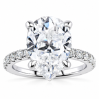 Summer Lab Grown Diamond Ring — white gold — front view