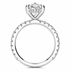 Summer Lab Grown Diamond Ring — white gold — side view