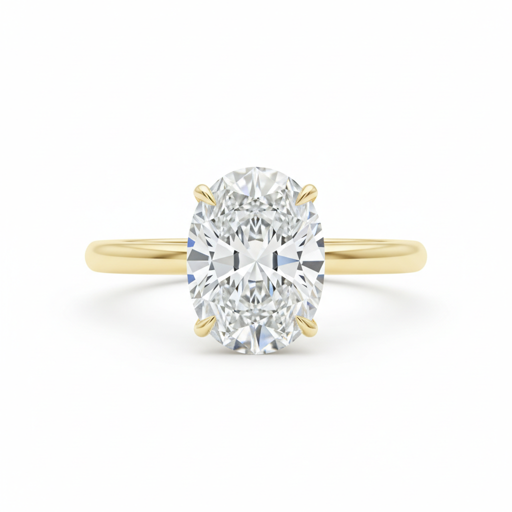 The Classic Oval Solitaire
