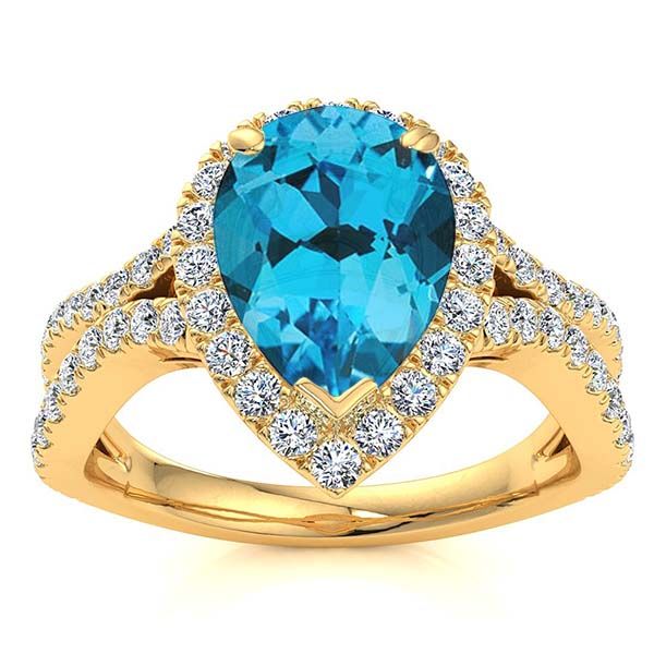 Jasmine Blue Topaz Ring