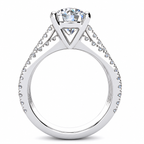 Tressa Lab Grown Diamond Ring — white gold — end view