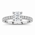 Valerie white gold 2.00ct center front view