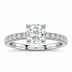 Valerie white gold 2.00ct center front view
