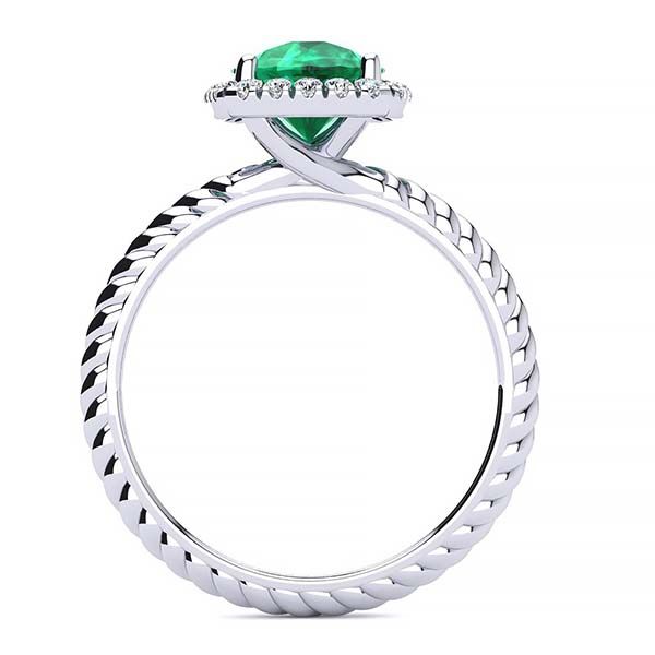 Alyssa Emerald Ring