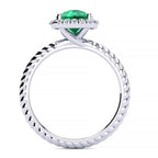 Alyssa Emerald Ring