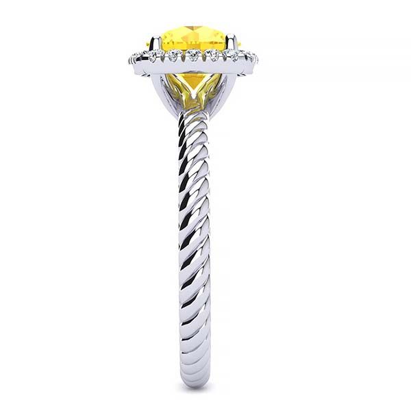 Alyssa Yellow Citrine Ring