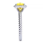 Alyssa Yellow Citrine Ring