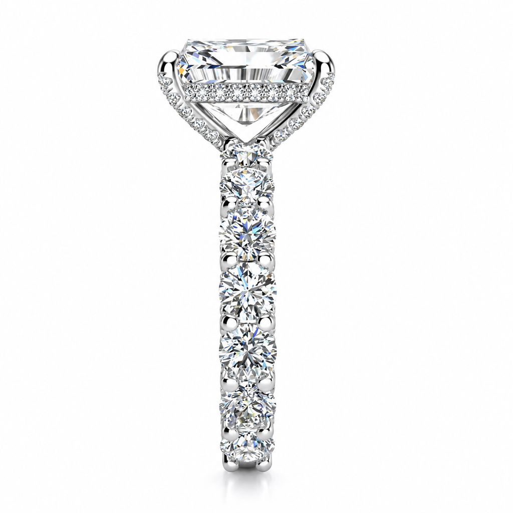 Whitney Lab Grown Ring — white gold — end view