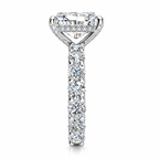 Whitney Lab Grown Ring — white gold — end view
