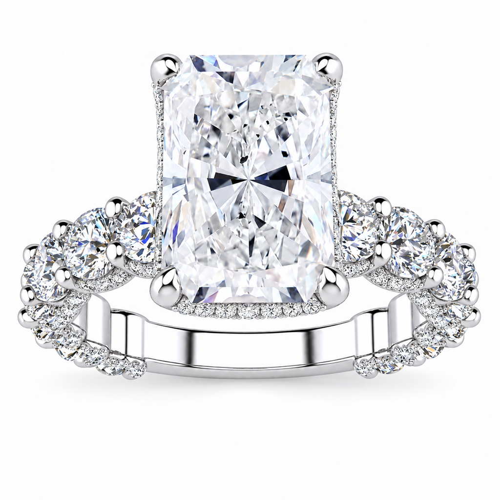 Whitney Lab Grown Ring — white gold — front view