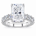 Whitney Lab Grown Ring — white gold — front view