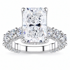 Whitney Lab Grown Ring — white gold — front view