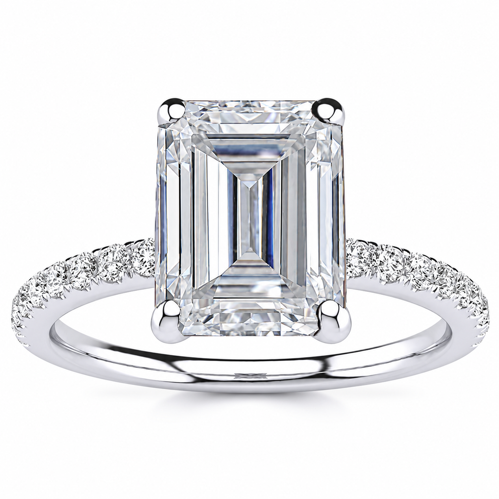 Yana engagement ring — white gold — front view