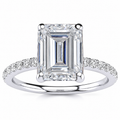 Yana engagement ring — white gold — front view