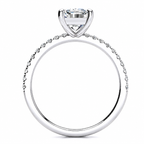 Yana engagement ring — white gold — side view